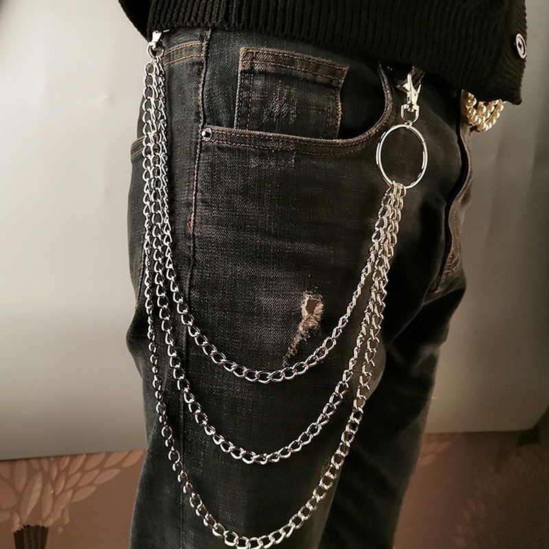 Body Jewelry Waist - ★▲2/3Layer Punk Hip-hop Long Metal Belt