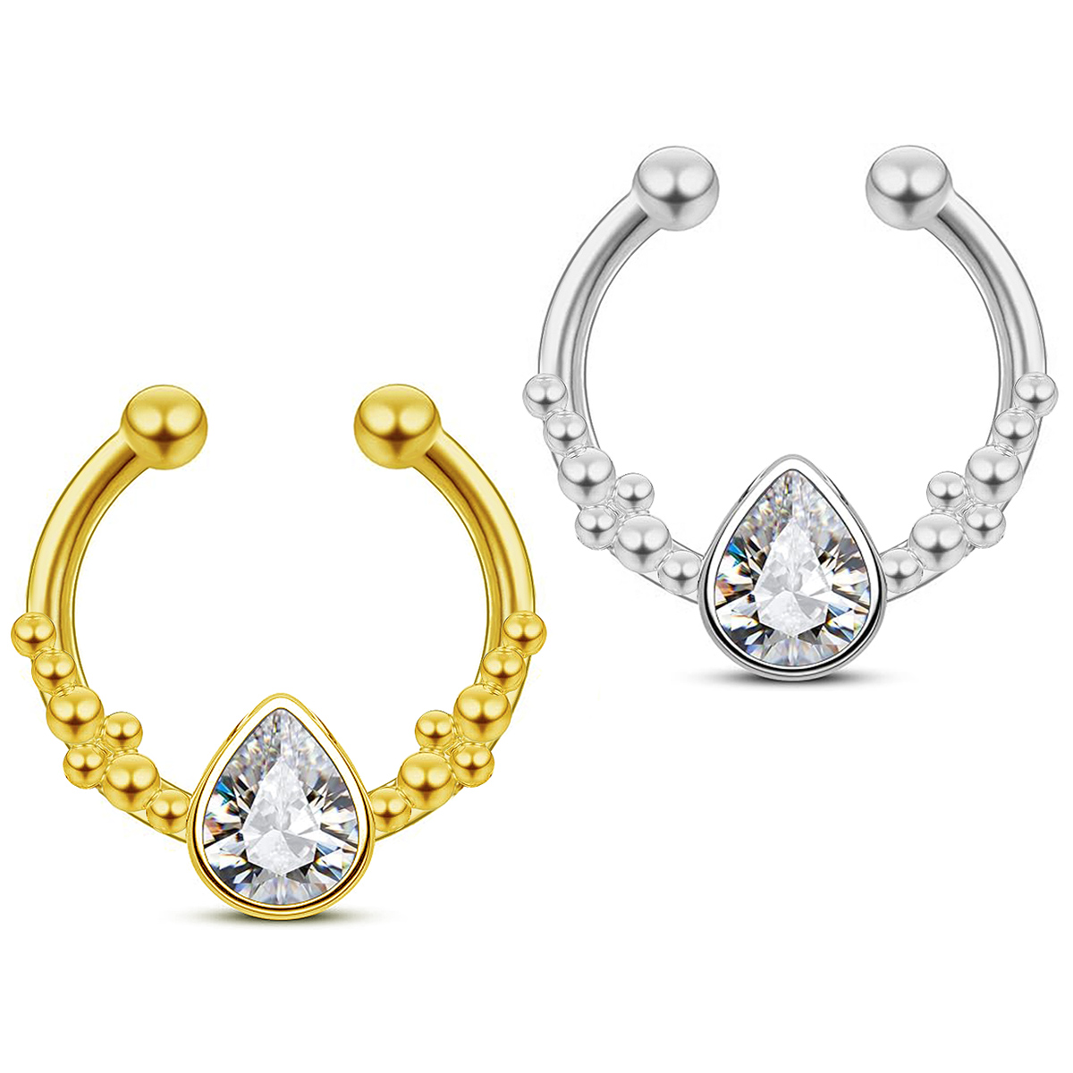 Helix Cartilage Ring - 316L Stainless Steel Septum Clicker Ring