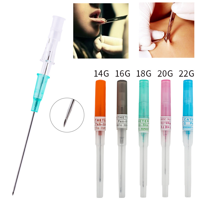Body Jewelry Stores - 5pcs Sterilized Catheter Piercing Needles Supply