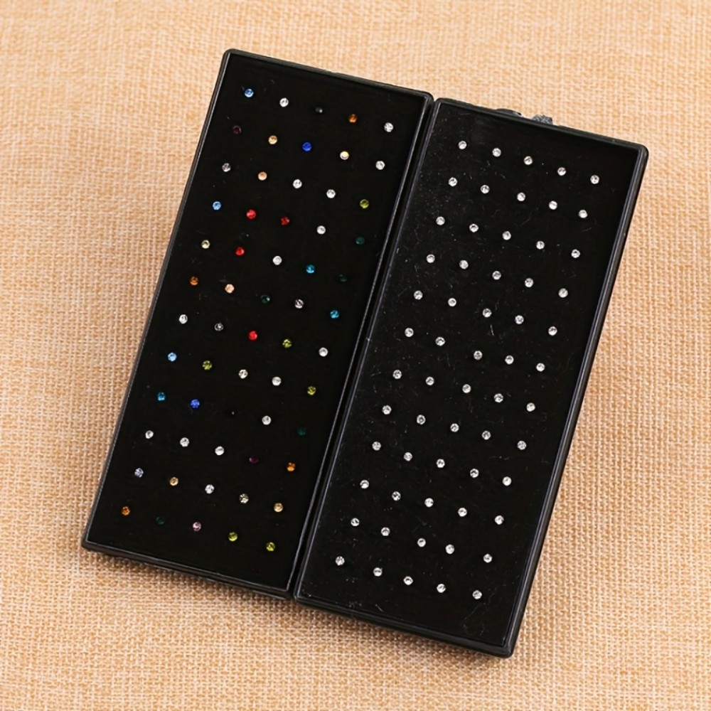 60pcs Nose Ring Set Stud Earri - Body Jewelry Stores ulasan dan harga