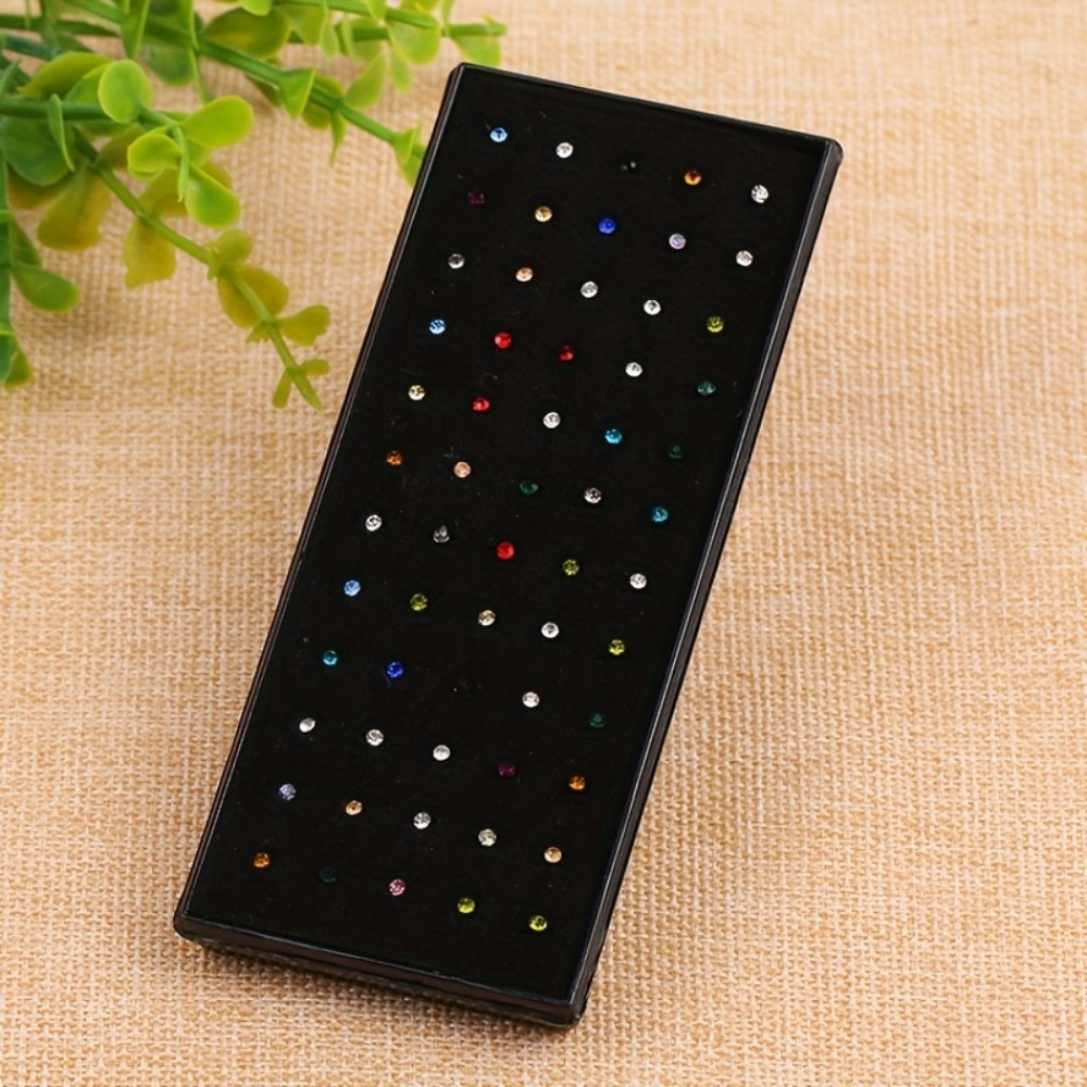 60pcs Nose Ring Set Stud Earri - Body Jewelry Stores ulasan dan harga