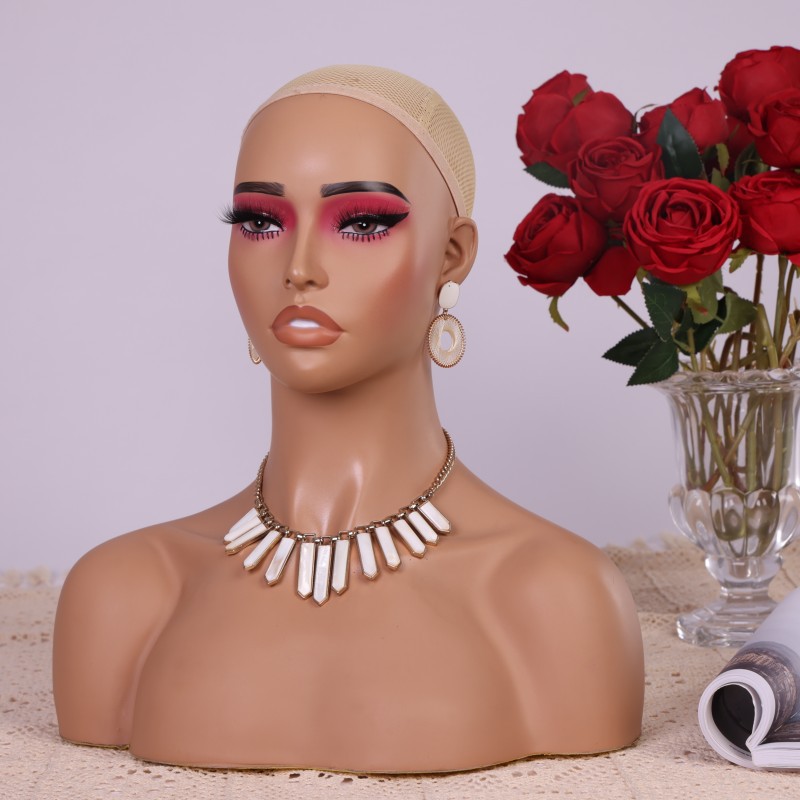 PVC Half Body Mannequin Head w - Body Jewelry Stores ulasan dan harga