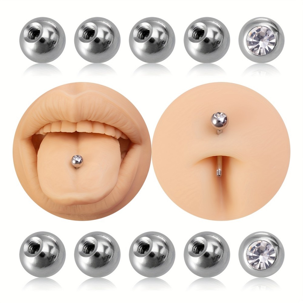 10pcs Piercing Balls 3mm 5mm S - Body Jewelry Stores ulasan dan harga