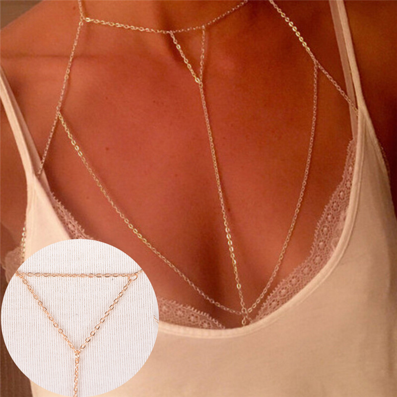 Gold Silver Fashion Link Chain - Body Jewelry Online ulasan dan harga