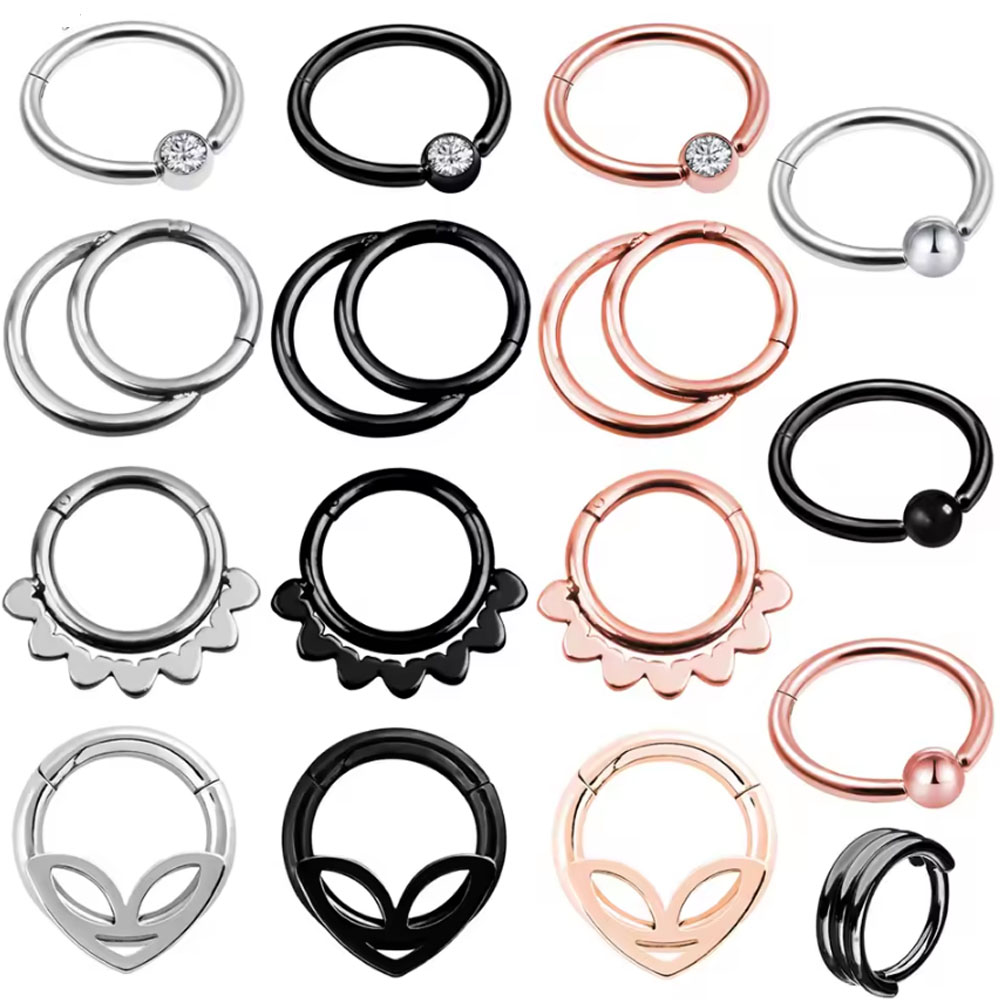 1PC Punk Styles Nose Ring Clic - Helix Cartilage Ring ulasan dan harga