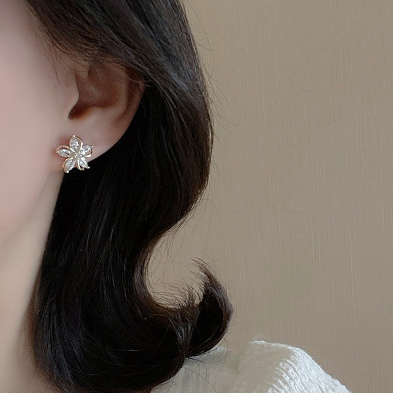 Dainty Flower Stud Earrings fo - Helix Cartilage Ring ulasan dan harga