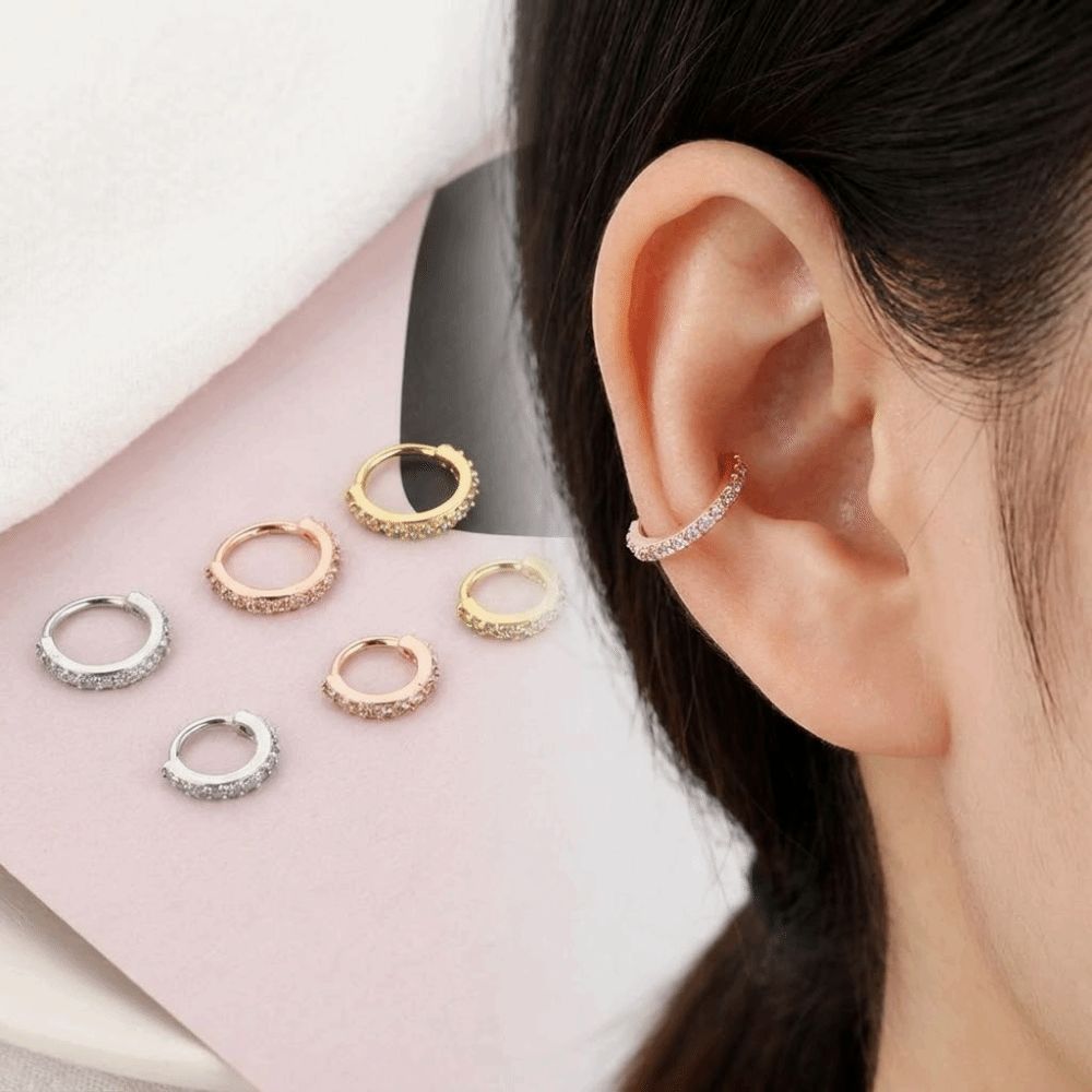 Punk Round Cubic Zircon Nose R - Body Jewelry Europe ulasan dan harga