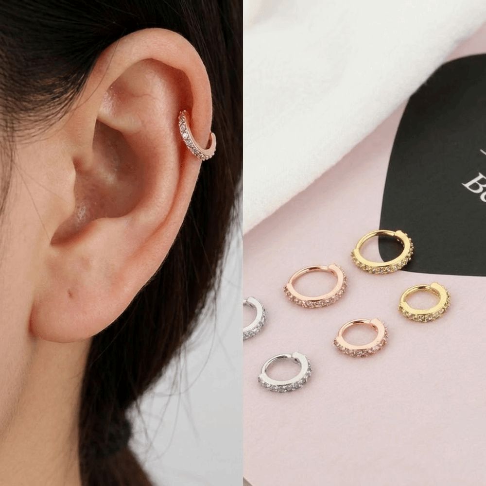 Punk Round Cubic Zircon Nose R - Body Jewelry Europe ulasan dan harga