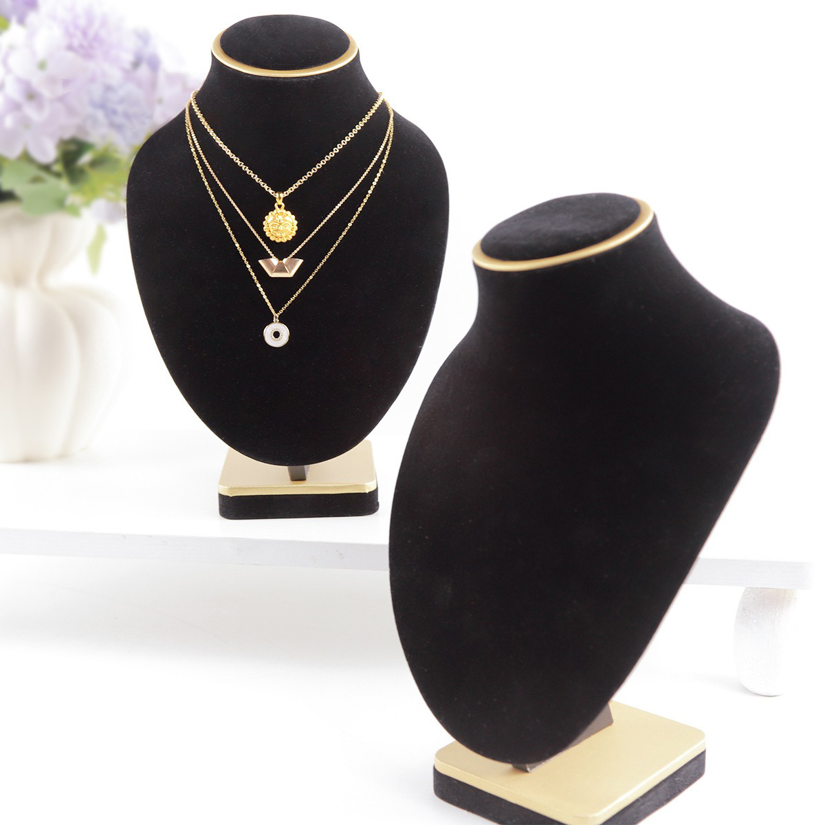 Body Black Velvet Jewelry Bust - Body Jewelry Stores ulasan dan harga