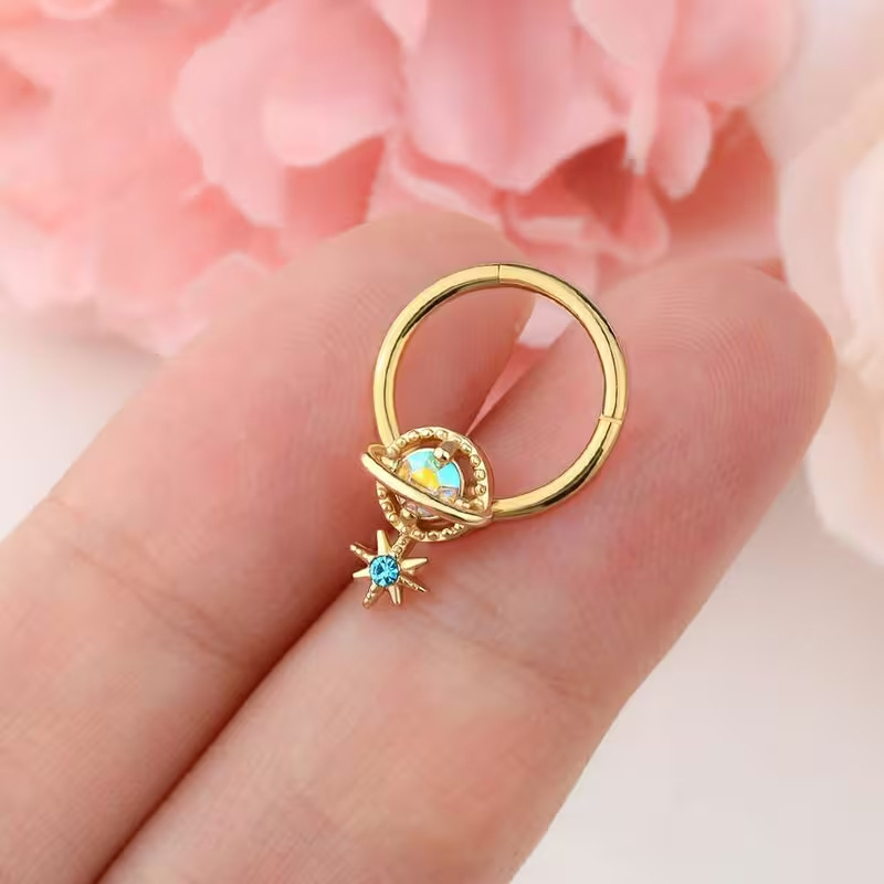 Septum Rings Planet Jewelry Su - Helix Cartilage Ring ulasan dan harga