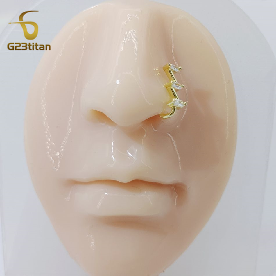 1pc Fake Nose Piercing Ring Wo - Helix Cartilage Ring ulasan dan harga