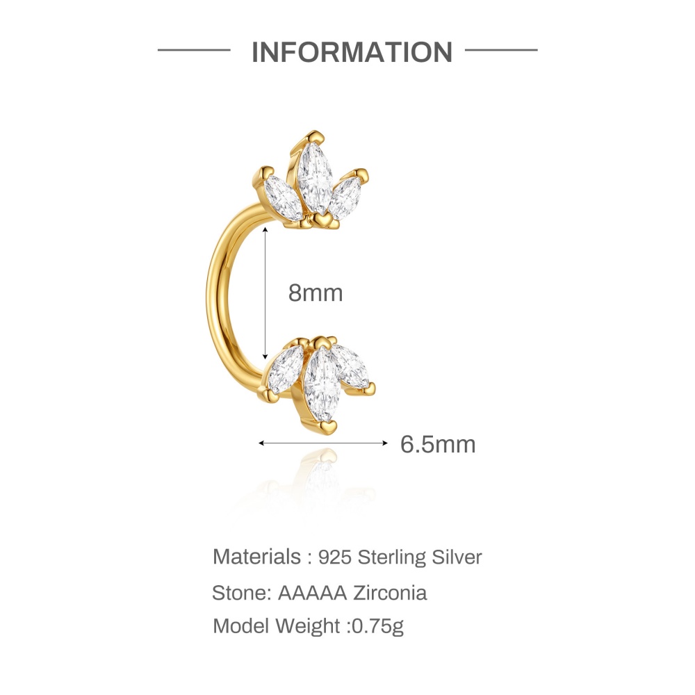 CANNER 1PC 925 Sterling Silver - Helix Cartilage Ring ulasan dan harga