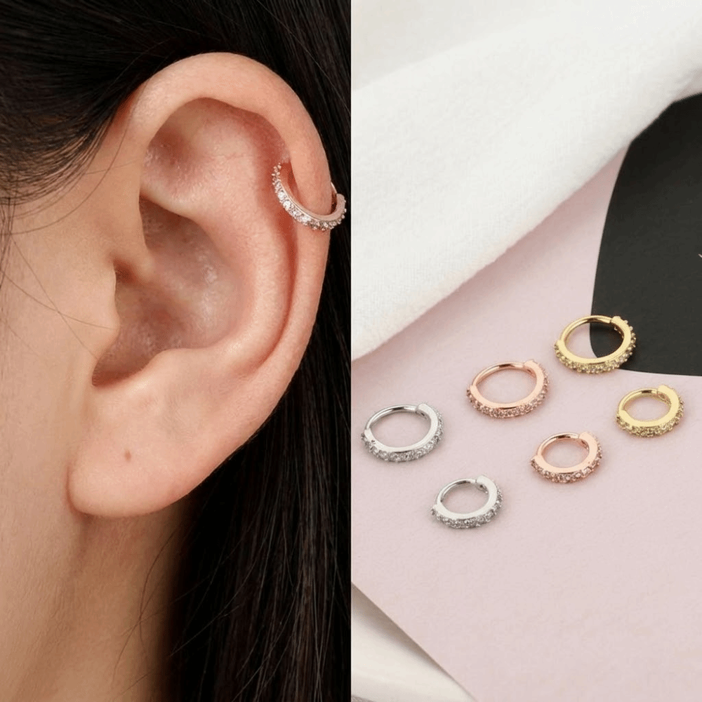 Punk Round Cubic Zircon Nose R - Body Jewelry Europe ulasan dan harga