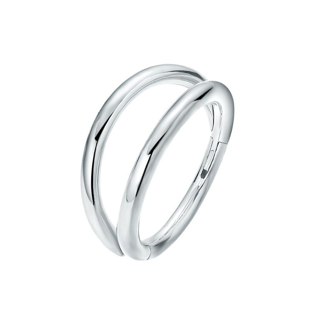 Creative Stainless Steel Doubl - Helix Cartilage Ring ulasan dan harga