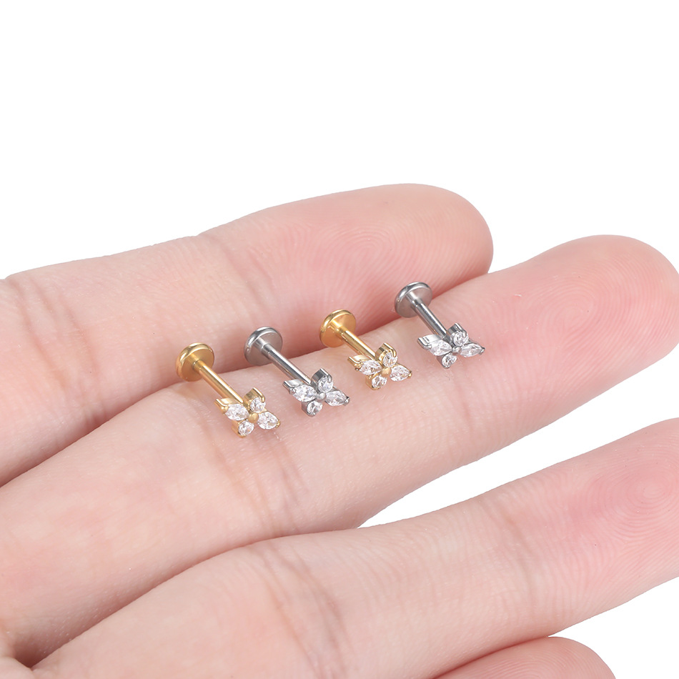 1PC G23 Titanium Labret Pierci - Helix Cartilage Ring ulasan dan harga