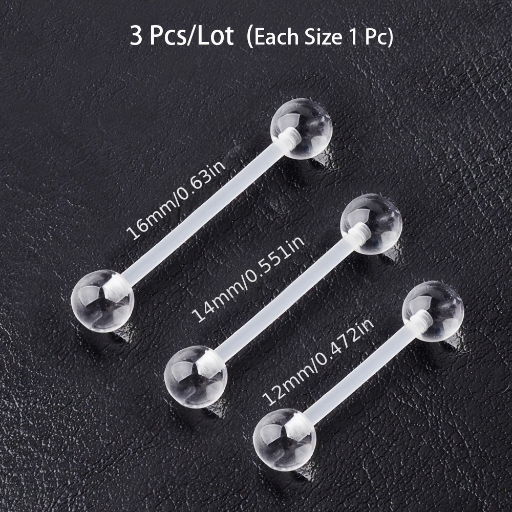3pcs/Set (Each Size 1pc) Soft  - Body Jewelry Stores ulasan dan harga