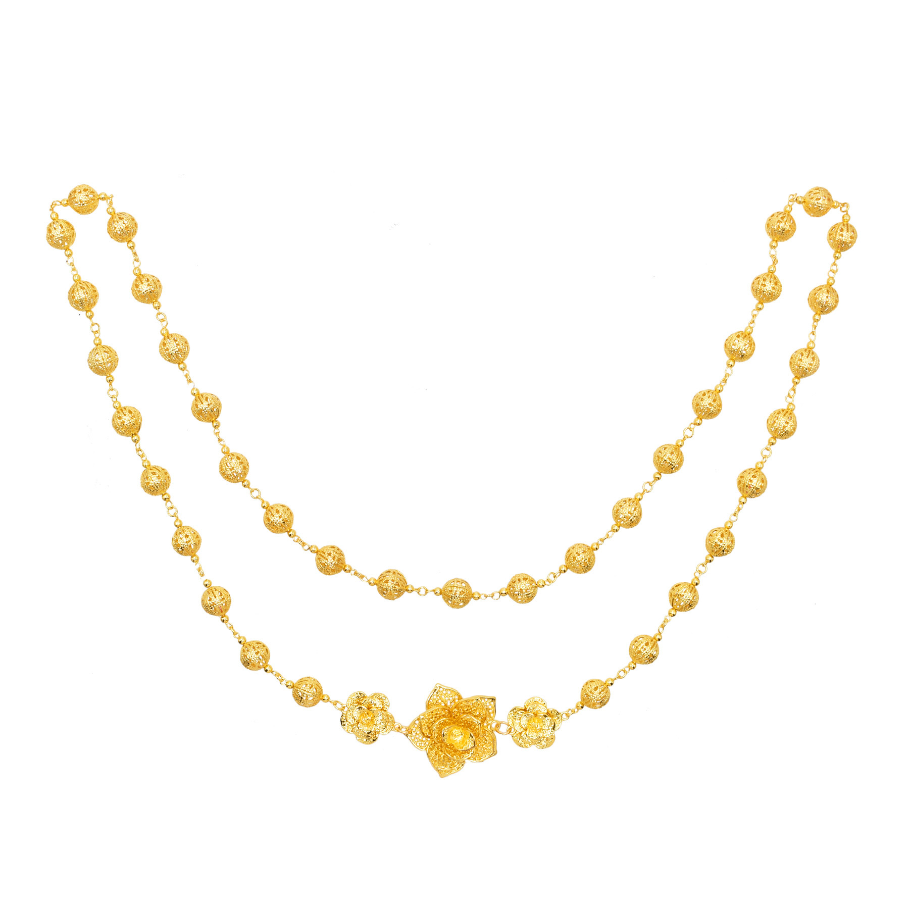 120Cm Golden Silvery Hollow Ba - Body Jewelry Dubai ulasan dan harga