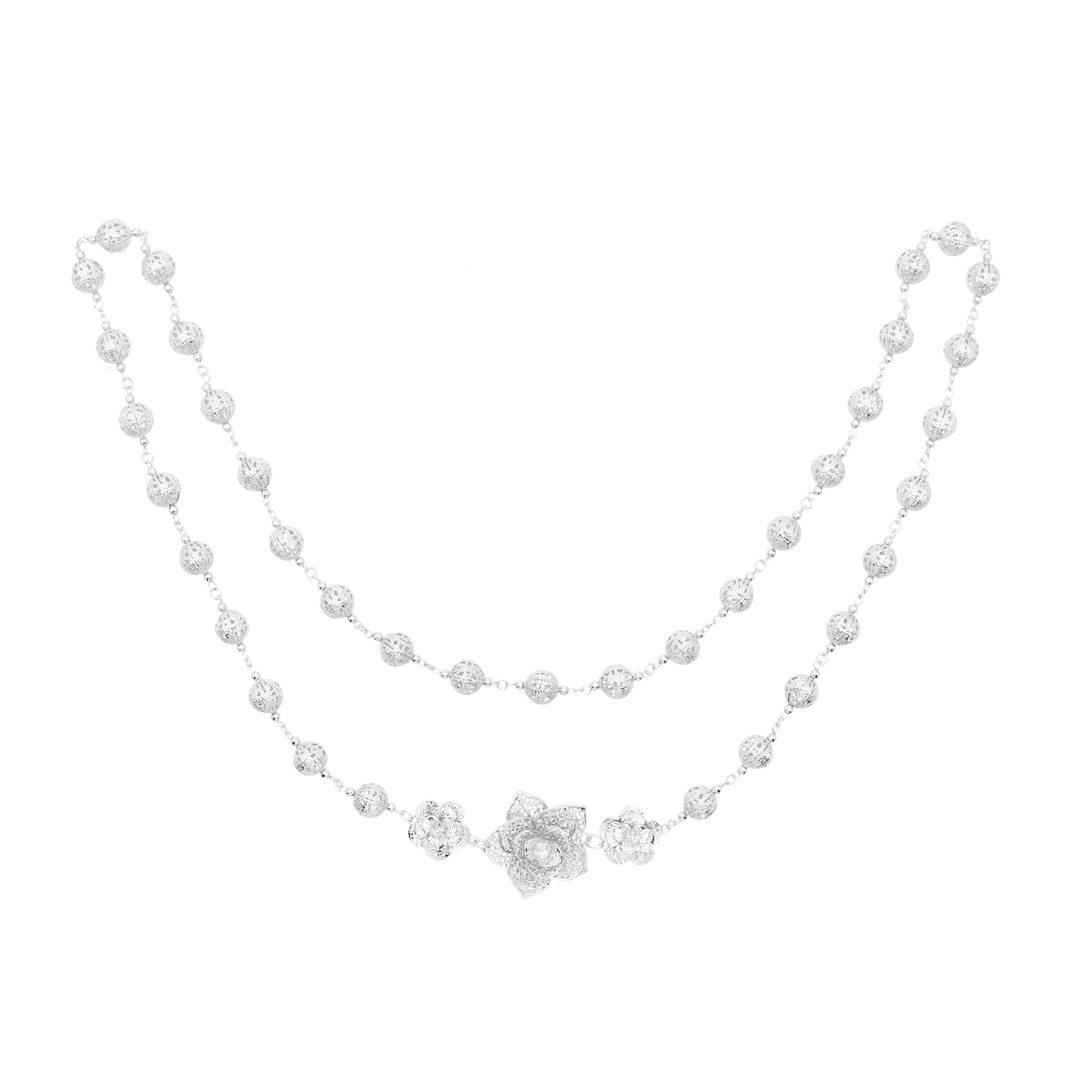 120Cm Golden Silvery Hollow Ba - Body Jewelry Dubai ulasan dan harga