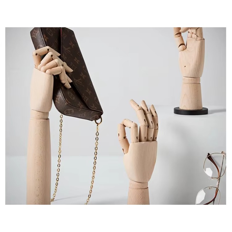 Solid Wood Hand Mannequin Rack - Body Jewelry Stores ulasan dan harga