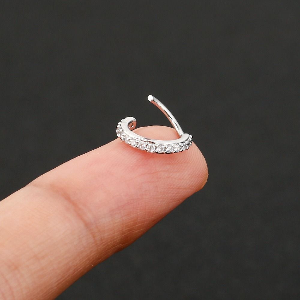 Punk Round Cubic Zircon Nose R - Body Jewelry Europe ulasan dan harga