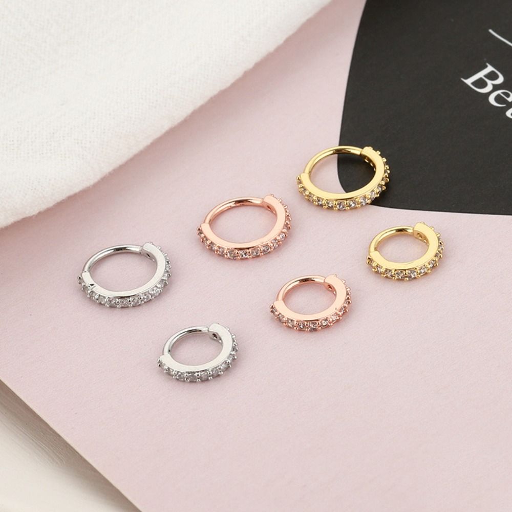 Punk Round Cubic Zircon Nose R - Body Jewelry Europe ulasan dan harga